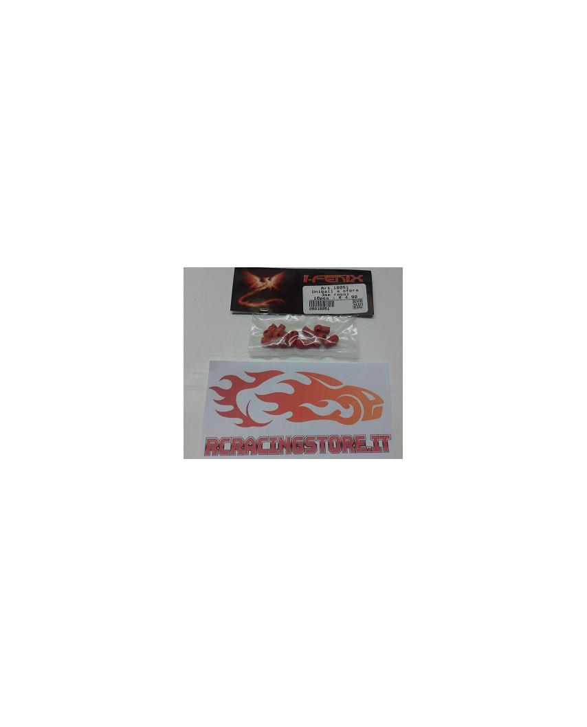 Uniball a sfera da 3mm rossi (10pz)