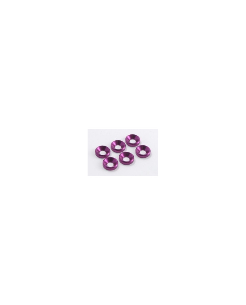 Rondelle svasate 4MM FUSCSIA (6pz)