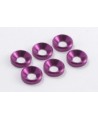 Rondelle svasate 4MM FUSCSIA (6pz)