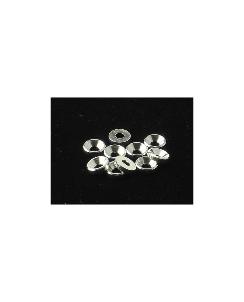 Rondelle alluminio 3MM anodizzate silver (10 pz.)